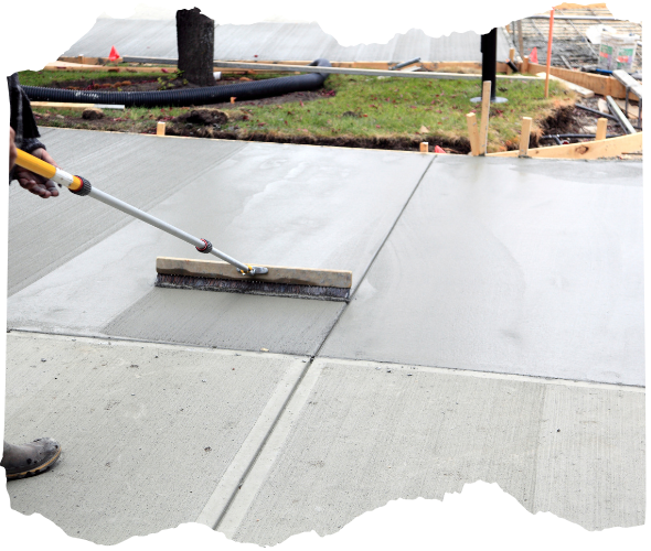 Broom-Finished Concrete