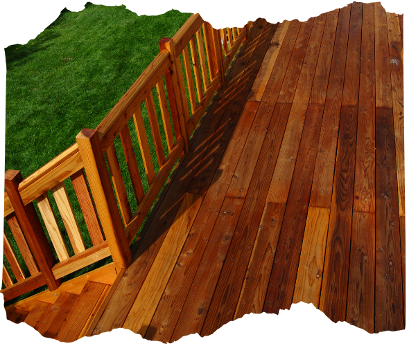 Painted Wood Deck