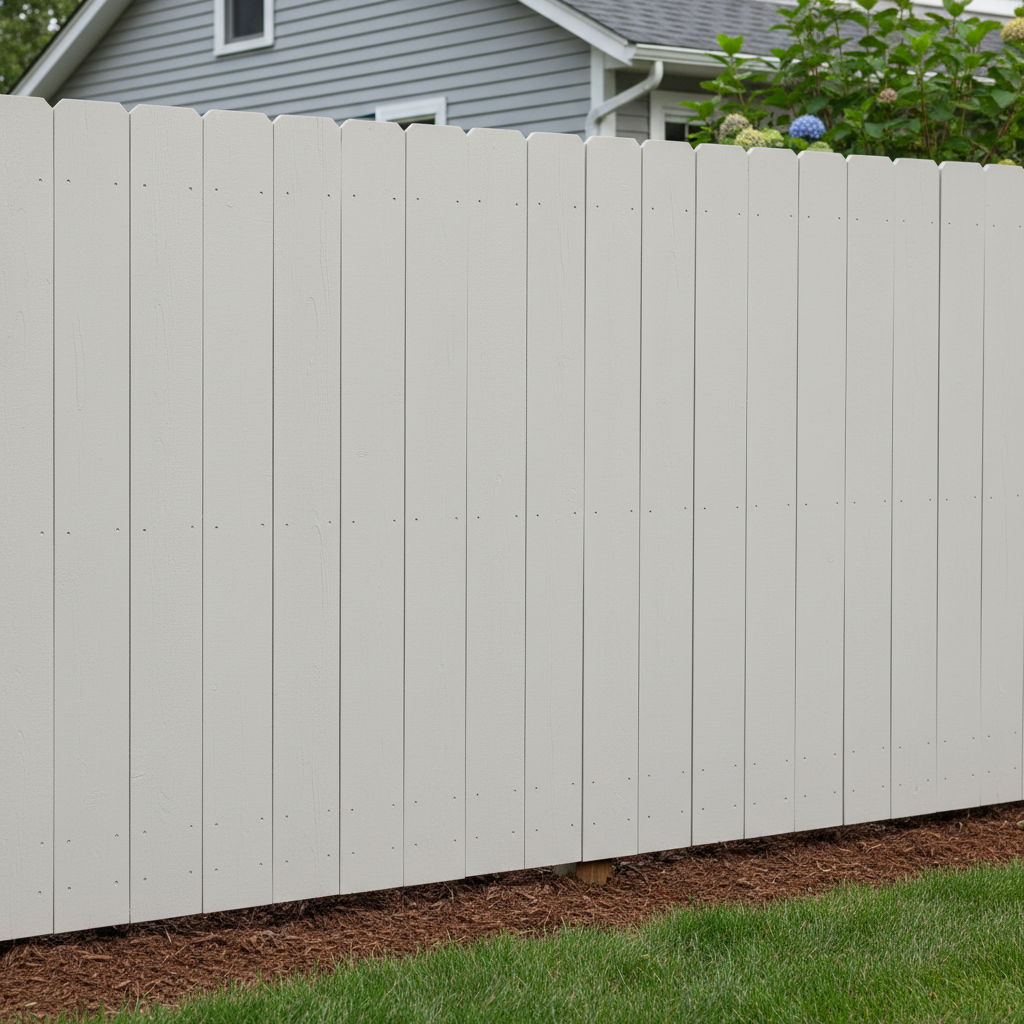 Painted Wood Fence